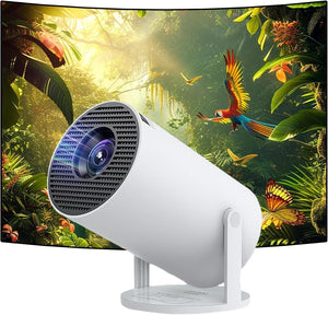 ANSHUN Mini Projector 4K+, Portable Projector 4K, Smart Projector Compatible With Android/TV Stick/HDMI/USB/Audio/TF, Mini Projector 4k Ultra HD WiFi6 Bluetooth, Home Cinem, Android 13.0